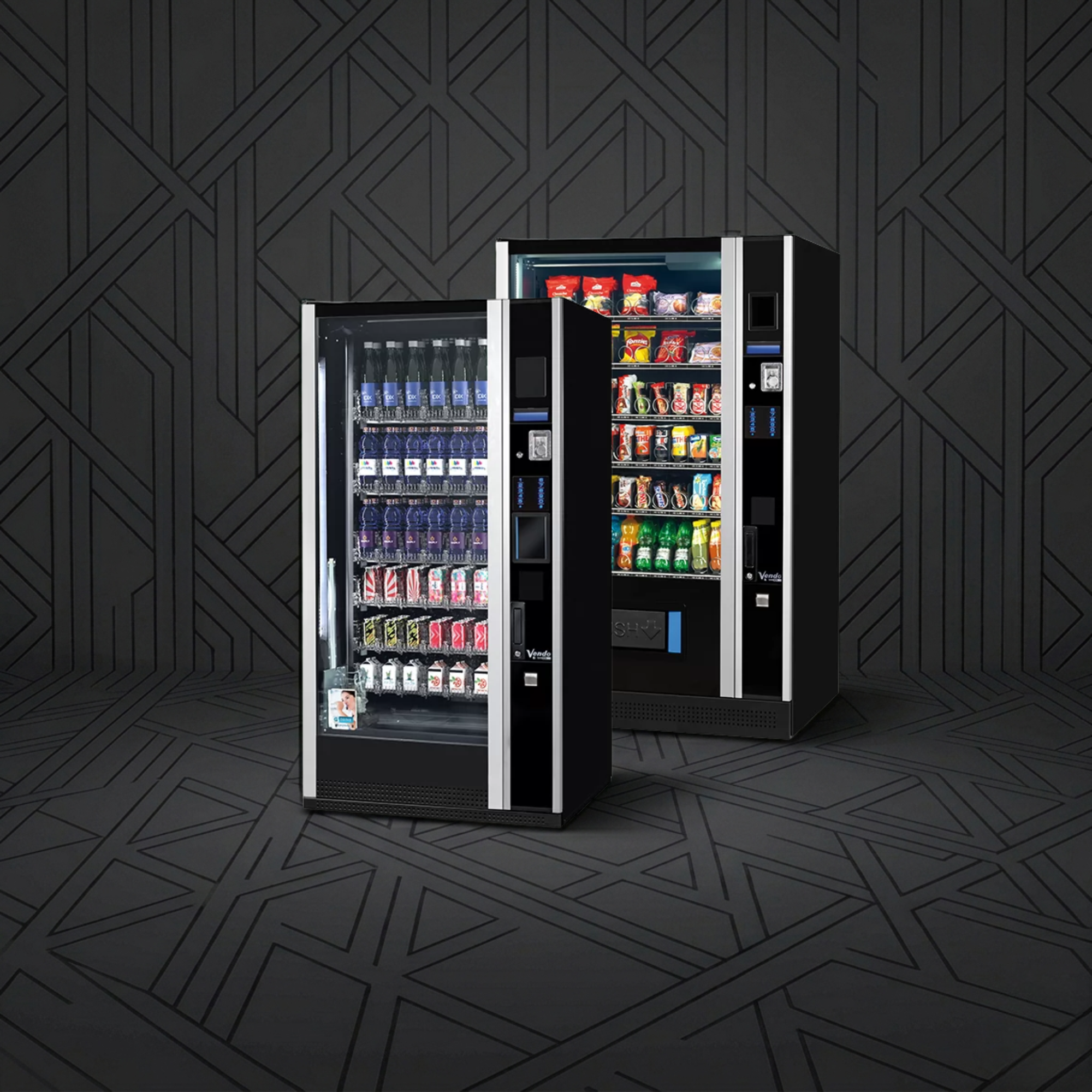 Moderne snoep- en snackautomaat